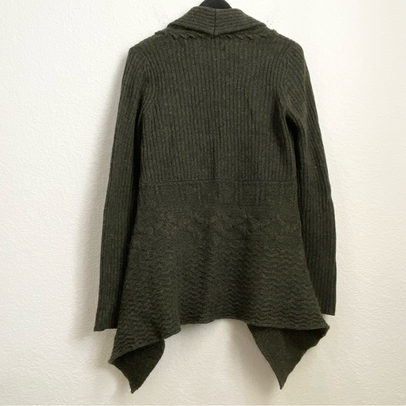 Anthropologie Birds on a Wire dark green wool sweater - Picture 6 of 12